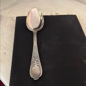Vintage AGRA Silverplate Serving Spoon Gustav Solingen Germany 100 Silver